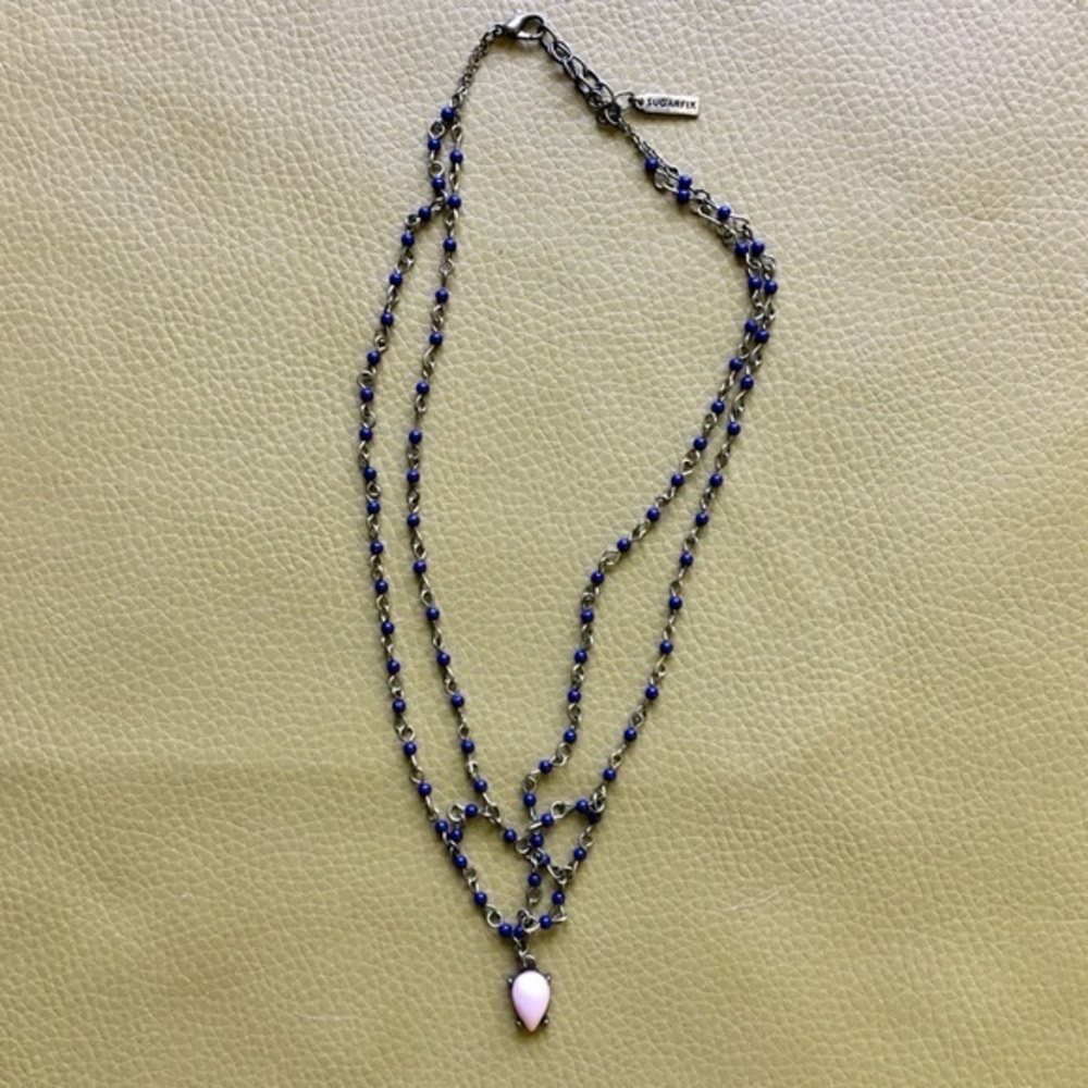 Beaded Mini Statement Necklace